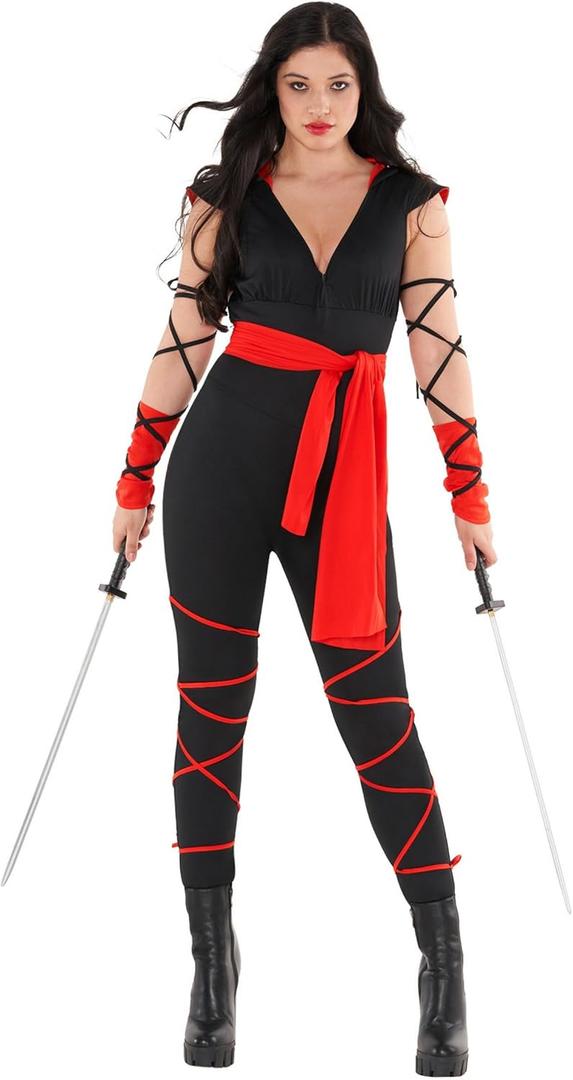 Morph Women's Ninja Costume Adult Halloween Costume For Women (Medium)