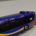 Daron MTA Bus  11-Inch Single Bus in New Blue Livery  Officially Licensed Friction-Powered Toy with Rolling Wheels and Functional Doors for Kids Ages 3+