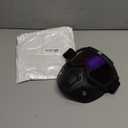 Dirt Bike ATV Goggles Motorcycle Gear Riding Motorcycle Face Mask Full Face Ski Goggles for Men Women Youth Protection Dust-Proof Anti-Slip Strap(M-colorfulLens)