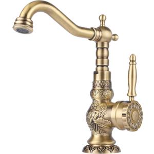 Hardware Set Fot Brass Kitchen Faucet Antique Single Handle Bathroom Faucet