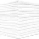 The Rag Company - All-Purpose Microfiber Terry Cleaning Towels - Commercial Grade, Highly Absorbent, Lint-Free, Streak-Free, Kitchens, Bathrooms, Offices, 300gsm, 16in x 16in, White (12-Pack)