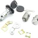 Onthris Ignition Switch Lock Cylinder & Pair Front Door Lock Cylinders for 2003-2006 Chevy Silverado Suburban GMC Sierra Yukon Cadillac Escalade,Replace OE# 7012945,707835,706592,598007