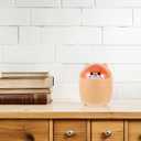 Homoyoyo Mini Garbage Bin Mini Kawaii Cute Bear Trash Bin, Nordic Style Tiny Trash Can, Mini Trash Can with Lid for Office Bedroom Use Mini Desk Bin (Yellow)