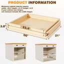 Pullout Cabinet Organizer, 26''W x 21''D x 3''H Slide Out Shelves for Kitchen Cabinets, Pull out Drawers for Kitchen Cabinets, Pantry, Bathroom, & Storage Organization