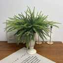 2 x Christmas Norfolk Pine Stems, 48pcs Artificial Pine Picks Faux Christmas Greenary Branches for Xmas Vase Wreath Garland Indoor Outdoor Home Decor