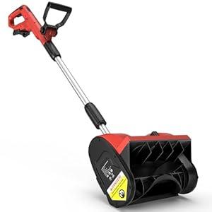 12" Cordless Snow Shovel (NO Battery) Compatible with Milwaukee 18V Battery, Electric Snow Shovel with Directional Plate & Adjustable Front Handle, Cordless Snow Blower for Driveway/ Patio/ Sidewalk