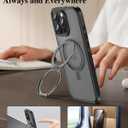 IMCHEN for iPhone 16 Pro Max Case - Heavy-Duty Protection, Enhanced 360 Swivel Ring Stand, Black