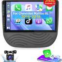 Podofo [2+64G] Car Stereo Radio for Chevrolet Malibu XL 2016 2017 2018 with Wireless CarPlay Android Auto 9 Inch Touch Screen Bluetooth Audio with GPS Navigation Mirror Link WiFi RDS AHD Backup Camera