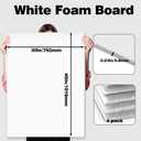 30" x 40" Foam Board 4 Pack, 0.23" Thickness White Poster Board, Acid Free, Double Sided, Rigid, Sign Board for Mounting, Crafts, Modelling, Art, Display, School Projects