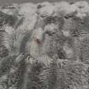 BEDELITE Fluffy Queen Comforter Set  Grey Fleece Soft Comforter for Queen Size Bed, Luxury Warm Bedding Set for Winter, Fuzzy Bed Set 3 Pieces (1 Comforter, 2 Pillowcases)