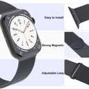 3 Pack Mesh Metal Band Compatible with Apple Watch Band 38mm 40mm 41mm 42mm 44mm 45mm 46mm 49mm, Stainless Steel Magnetic Loop Strap for iWatch Ultra 3 2 1 Series 11/10/9/8/SE/7/6/5/4/3 Men Women