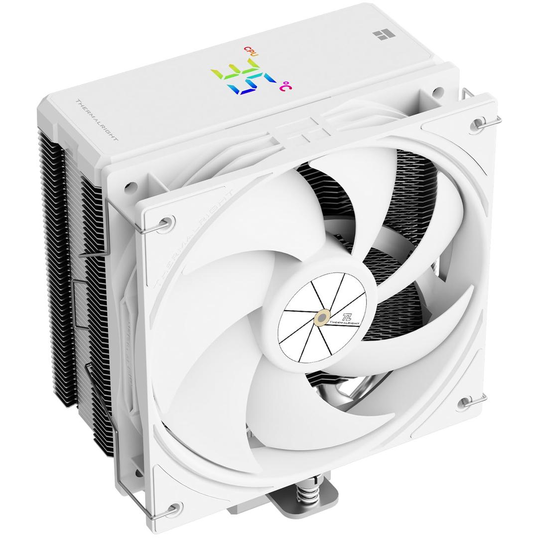 Thermalright Assassin X 120R Digital White CPU Air Cooler, 2000RPM Speed,4 Heatpipes, 12cm Quiet PWM Fan CPU Cooler, Digital Screen Top Cover,for AM4/AM5,Intel LGA1700/1851/1150/1151/1200, PC Cooling Thermalright Assassin X 120R Digital White CPU Air Cooler, 2000RPM Speed,4 Heatpipes, 12cm Quiet PWM Fan CPU Cooler, Digital Screen Top Cover,for AM4/AM5,Intel LGA1700/1851/1150/1151/1200, PC Cooling