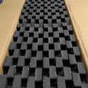 0.56" Thick 48 Sq Ft Rubber Top High Density EVA Foam Exercise Gym Mats Set of 12 - Interlocking Puzzle Floor Tiles for Home Gym Heavy Workout Equipment Flooring - 24 x 24in Tile, Black & Purple