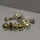 toresper Door Knobs with Lock and Keys, Interior and Exterior Door Lock Standard Ball Door Locks for Bedrooms Bathroom 2 Pack