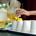 8 oz Paper Cups, 300 Pack 8oz Disposable Paper Coffee Cups, Coffee Cups 8 oz for Cold and Hot Drinks, White Paper Drinking Cups for Parties, Picnic, Cafes, Bistros and Events