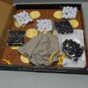 Magnet Chess Game, Magnetic Game Chess for Kids Adults Family Night, 2 in 1 Multiplayer Magnet Game with 36 Pieces & Connect-5-Piece Games, Christmas Family Board Games for Kids and Adults (Brown)