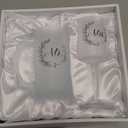 AW BRIDAL Mr & Mrs Glass and Beer Mug Gift Set for Wedding Couples, 2025 Bridal Shower Engagement Gifts for Newlyweds, Bride and Groom Champagne Flutes for Annivesary Bachelorette Party