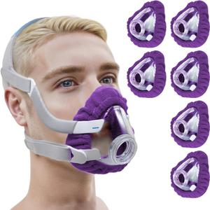 NATAKU 6-Pack Medium CPAP' Mask Liners Compatible with F20 Full Face Masks Cushion, Reusable Comfort Cushioned Mask Cushion Covers, Absorb Facial Oils and Moisture to Improve Mask Wear Experience