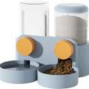 Water Feeder Water Dispenser Feeding Watering Cage Mount Feeder Automatic Food Feeder (Blue)