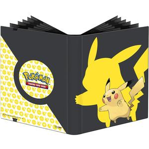 Ultra Pro: 9-Pocket Pokmon Full-View Pro Binder, Pikachu, Holds 360 Cards in Ultra Pro Deck Protector Sleeves, Durable, All Materials Made From Archival-Safe, Acid-Free, non-PVC Material