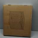 Cat Litter Box Enclosure Furniture, Hidden Litter Box with Mat and Fence, Handwoven Rattan Cat House with Two S-Shaped Hooks for Living Room, Bedroom, 18.5 x 20.5 x 19.1 Inches (Natural)