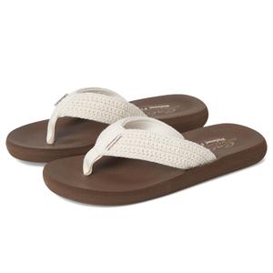SKECHERS Womens Asana - Valley Chic!, Natural, 8, Medium