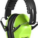 Champs Ear Muffs for Noise Reduction Earmuff Noise Protection Reduction Headphones for Toddlers Kid Children Teen NRR 25dB Safety Hearing Ear Muff Air Shows, Concerts, Firework, Study [Green]