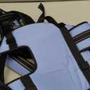 PHOEPET No Pull Dog Harness Reflective Adjustable Vest with a Training Handle, Name ID Pocket, 2 Metal Leash Hooks, 3 Snap Buckles [Easy to Put on & Take Off](M, Baby Blue)