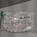 Sanwuta Soft American Mahjong Tiles Bag Thickened Mahjong Makeup Bag Gifts for Women Mah-Jong Lovers Accessories 13 x 7.8 x 3.2 Inches(Clear Tiles)