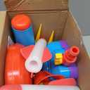 4-in-1 Water Sprinkler Baseball Toy, Water-Spraying Rocket, Water Baseball Game, Rocket Launch Game, Spinning Water Sprayer Outdoor Summer Toys for Boys Girls Outside Water Game Toys for Kids 3-12