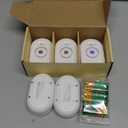 5 Pack Water Leak Detectors for Home, 100dB Water Sensor Alarm for Basement, Flood Leakage Detection Devices for Pipe/Drain/Sink/Faucet Drip Alert, Floor Flooding in Bathroom/Kitchen/Toilet/Laundry Room (White)