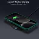 Amizee Compatible with iPhone 11 Pro Max Case [Military Grade Protection] with Screen Protector and Camera Lens Protector Crystal Clear Back Slim Phone Case for iPhone 11 Pro Max - Green