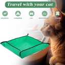 5 Packs Portable Travel Litter Box for Cats,26x26 Inches Foldable Litter Box for Travel,Waterproof Litter Box Mat with Storage Bag for Car Plane Hotel