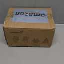 Transparent Acrylic Lights Christmas Stocking Holder for Mantle, Set of 4 Reindeer Snowflake Christmas Tree, and Santa Claus Acrylic Stocking Hanger for Fireplace Counter Window Decoration, Warm White