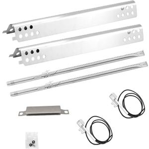 Grill Replacement Parts for Charbroil Performance 2 Burner 463347519 463625217 463625219 463673519 463673517, G470-5200-W1 Burner, G470-0004-W1 Heat Plate, Crossover Tube, Igniter Wires