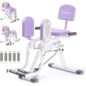 Hip Abduction Adduction Machine, Inner Outer Thigh 5-Level Home Gym | Compact Space-saving Hip Machine for Women.29-165lbs Adjustable Resistance.Glute & Leg Strength Training.Easy Storage, Smooth