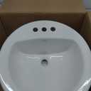 Moen White Vitreous China Drop-in Countertop Sink, 19 X 8.25 Inch Oval Bathroom Sink with a High Gloss Porcelain Finish for Vanity Countertop Placement, BGCW13OD1919