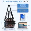 PIG PIG GIRL Clear Tote Bag - 12x6x12 See Through Stadium Event Bag for Women