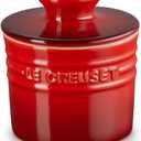 Le Creuset Stoneware Butter Crock, 6 oz., Cerise