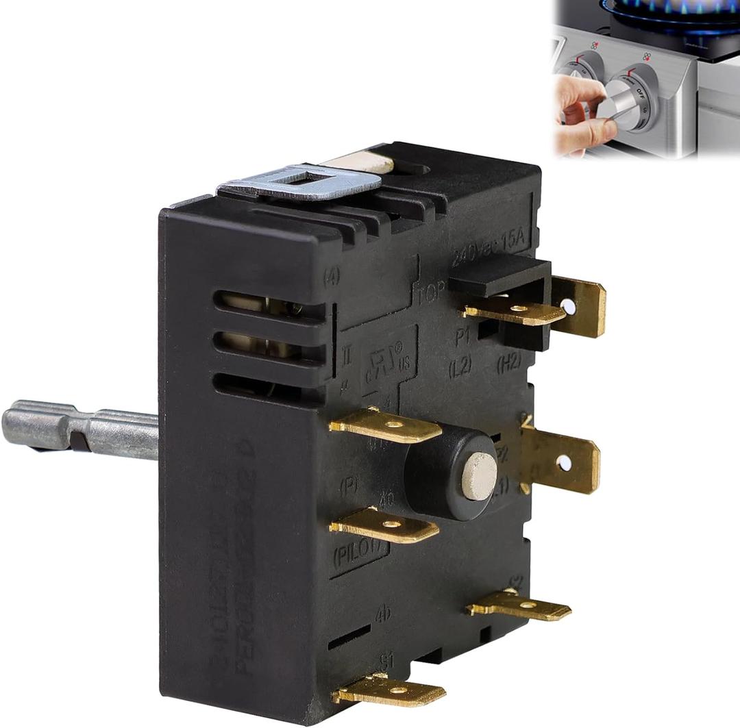Upgrade DG44-01006A Control Switch Compatible with Samsung DG44-01006A Range Regulator-Outer Control Switch, Fit for Samsung DG44-01006A, PER001-02 D, 3282716, AP5800762, PS8764900, EAP8764900