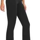 Women's Flare Yoga Pants High Waisted Flared Leggings Bootcut Workout Bell Bottoms Leggings Tummy Control M