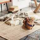 Halloween Cat Toy Set 2-Pack Plush Ghost and Skull Interactive Teething Toys for Indoor Cats Soft Wear-Resistant Playthings to Relieve Anxiety