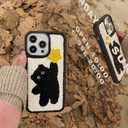 Compatible with iPhone 15 Pro Max Cat Phone Case,Cute Star Furry Phone Case,Funny Kawaii Kitty Plush Warm Fluffy Terry Texture Soft Protective Case for iPhone 15 Pro Max 6.7inch(Star Cat)