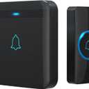 AVANTEK Wireless Doorbell, D-3G Waterproof Chime Kit Operating at Over 1300 Feet with 52 Melodies, 5 Volume Levels & LED Flash