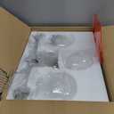 WILON Brushed Nickel Vanity Lights for Bathroom, 3 Light Bathroom Vanity Light with Globe Clear Glass Shades, Silver Bathroom Lighting Fixtures Over Mirror, Modern Bathroom Sconces Wall Lamp