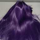 morvally Short Straight Purple Wig with Bangs Natural Looking Heat Resistant Hair Cosplay Costume Wigs (14 inches Dark Purple)