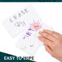 Harloon 100 Pcs Dry Erase Index Cards 3 x 5 Inch Laminated Reusable Dry Erase Note Cards Sheets for Office to Do List(Colorful)