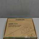 Bathroom Faucets for Sink 3 Hole, Hurran 4 inch Matte Black with Pop-up Drain and 2 Supply Hoses, Stainless Steel Lead-Free 2-Handle Centerset Faucet for Sink Vanity