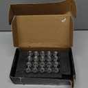 12x1.5 Wheel Lug Nuts, 20PCS Chrome 12mmx1.5 Closed End Bulge Acorn Lug Nut, Cone Seat, 19mm Hex Aftermarket Wheels