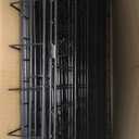 FDW Extra Large Dog Crate Dog Kennel Cage with Double Door,48 inch Folding Metal Wire Dog Cage with Removable Tray&Divider Panel,Pet Crate for Large Dogs,Black